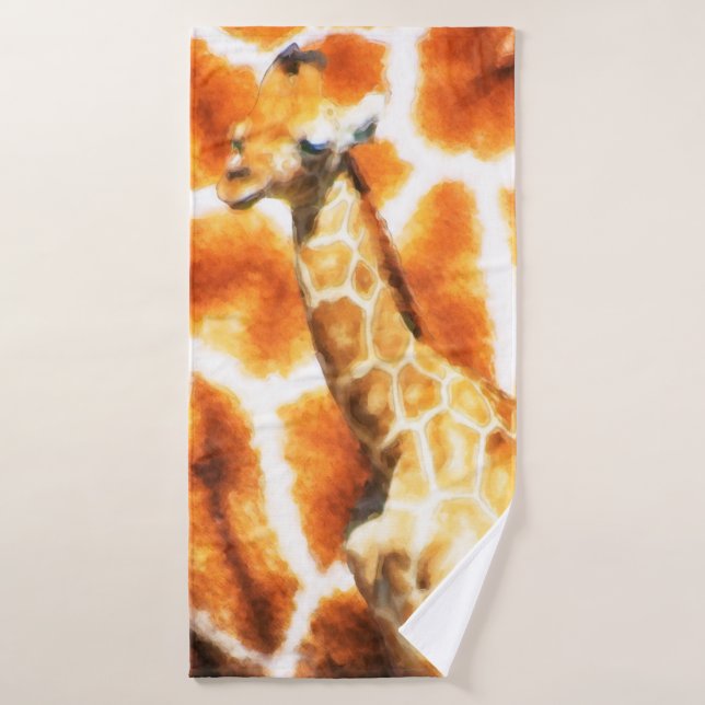 Baby Giraffe Badehandtuch (Badehandtuch)