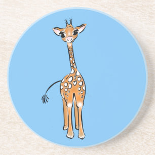 Baby Giraffe - blau Untersetzer
