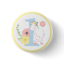 Baby-Giraffe-Blumen zum ersten Geburtstag