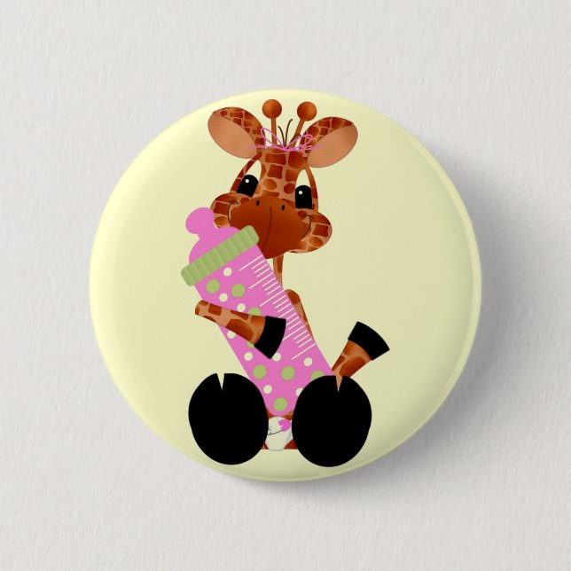 Baby Giraffe Button (Vorderseite)