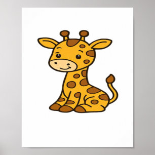 Baby-Giraffe Classic T-Shirt Poster