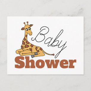 Baby Giraffe, Einladung zur Kinderdusche