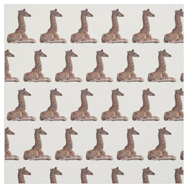 Baby Giraffe Fabric (Farbe auswählen) Stoff (Muster)