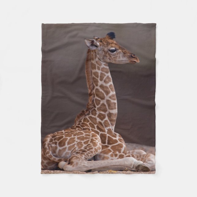 Baby Giraffe Fleece Blanket (Vorderseite)