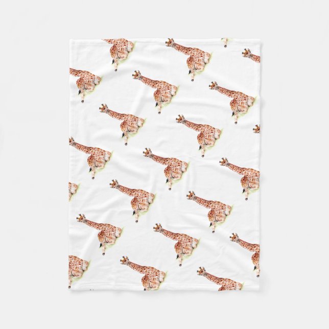 Baby Giraffe Fleecedecke (Vorderseite)