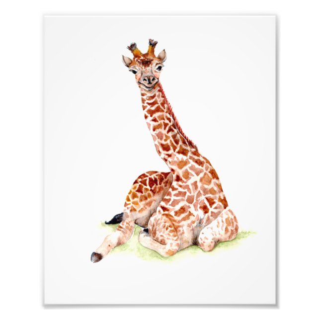 Baby Giraffe Fotodruck (Vorne)