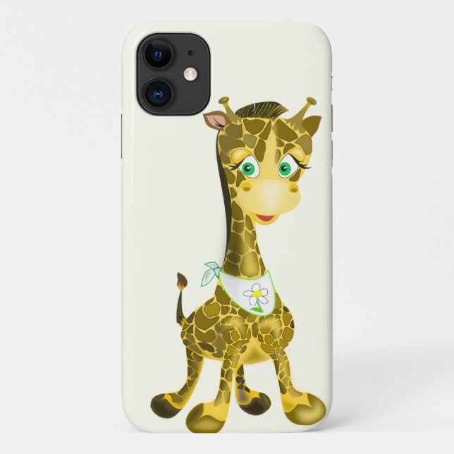 Baby Giraffe iPhone Case Geschenk - Farben auswähl (Rückseite)