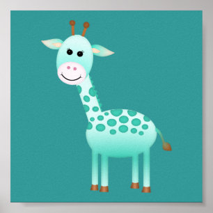 Baby-Giraffe/Kinderschmuck Poster