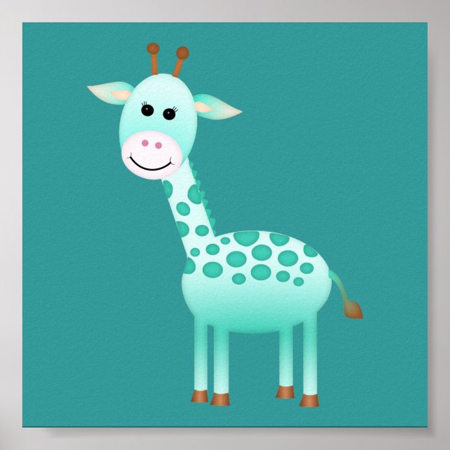 Baby Giraffe/Kinderzimmer-Dekoration Poster (Vorne)