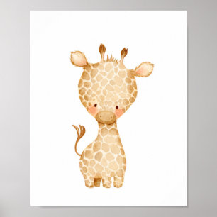 Baby Giraffe Kinderzimmer Wall Art Poster