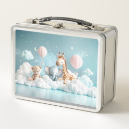 Baby Giraffe mit all seinen Freunden Metall Brotdose