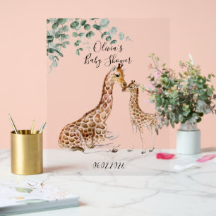 BABY GIRAFFE MOMMY GIRAFFE BABY SHOWER ACRYLSCHILD