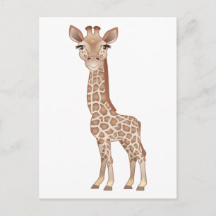 Baby Giraffe Postkarte