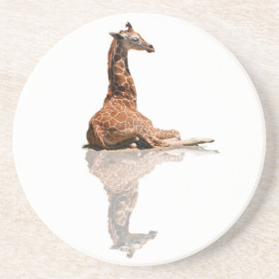 BABY-GIRAFFE SANDSTEIN UNTERSETZER
