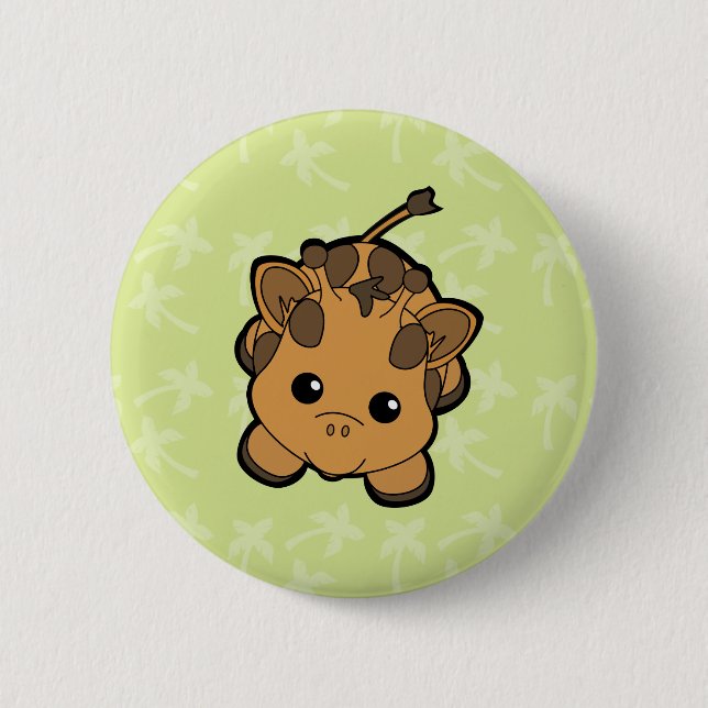 Baby Giraffe Süsse Button (Vorderseite)