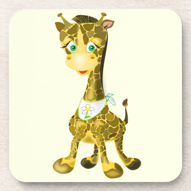 Baby Giraffe Untersetzer Your Colors (Vorderseite)
