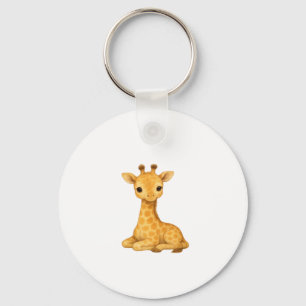 Baby-Giraffe-Wasserfarbdruck � Kinderzimmer-Wandku Schlüsselanhänger
