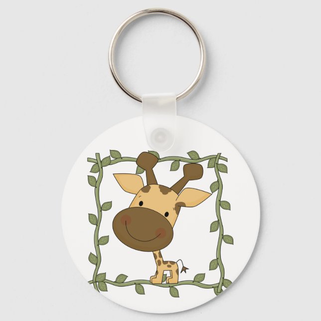 Baby-Giraffen-T-Shirts und Geschenke Schlüsselanhänger (Vorderseite)