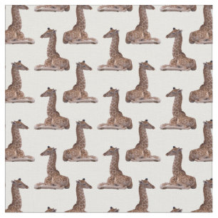 Baby-Giraffen-Wahn-Stoff (Wählen Sie Ihre Farbe) Stoff