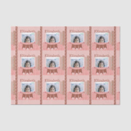 Baby Girl 1. Geburtstag Pink Scrapbook Seidenpapier