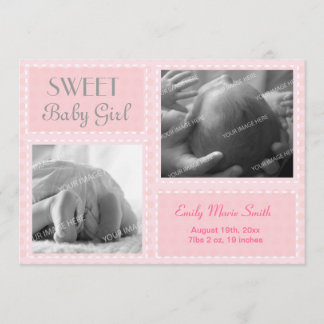 Baby Girl-Ankündigung Ankündigung