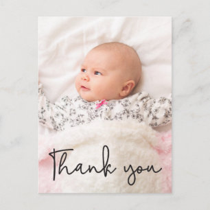 Baby Girl Baby Dusche Danke Custom Foto Postkarte