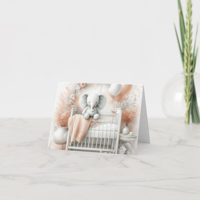 Baby Girl Baby Shower Einladung (Vorderseite)