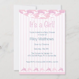 Baby Girl Baby Shower Einladung