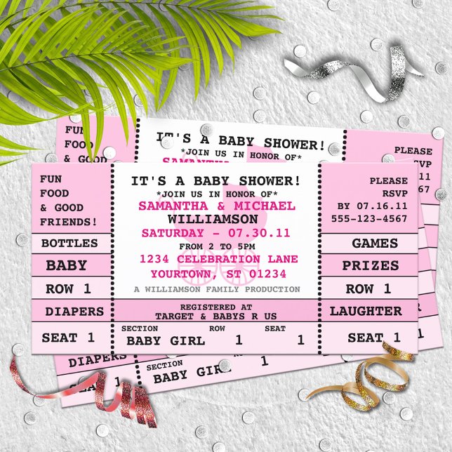 Baby Girl Baby Shower Konzert Einladung (Von Creator hochgeladen)