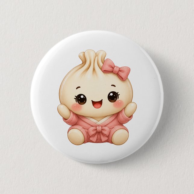 Baby Girl Bao Button (Vorderseite)