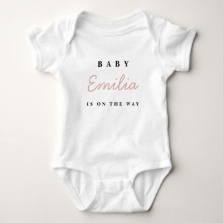 Baby Girl Birth Ankündigung Bodysuit Baby Strampler