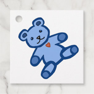 Baby Girl Blue Teddybär Geschenkanhänger