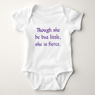 Baby Girl Bodysuit "Obwohl sie nur klein ist" Strampler
