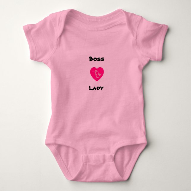Baby Girl Boss Lady Onsie Baby Strampler (Vorderseite)