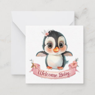 Baby Girl Cards Mitteilungskarte