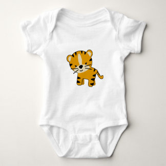 Baby Girl Cartoon Tiger Strampler