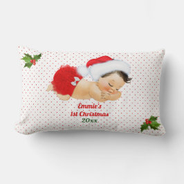 Baby Girl Christmas Red Weihnachtsmannmütze Dot Lendenkissen