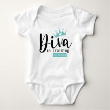 Baby Girl Diva in Training von Mama Bodysuit