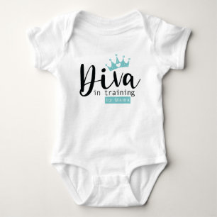 Baby Girl Diva in Training von Mama Bodysuit Strampler