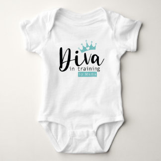 Baby Girl Diva in Training von Mama Bodysuit Strampler