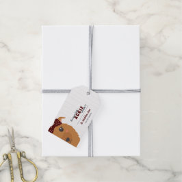 Baby Girl Dog Maroon Geschenkanhänger