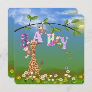 Baby Girl Dusche einladen Einladung