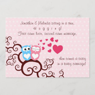 Baby Girl Dusche Einladung