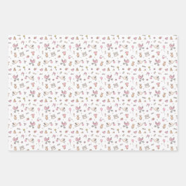 Baby Girl Duschkabine Gepäckträger Flasche Sonstig Geschenkpapier Set