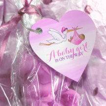 Baby Girl Duschstorte Rosa Aquarell Danke