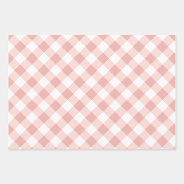 Baby Girl Duschwrapping Paper - Set von 3 Blättern Geschenkpapier Set (Vorderseite)