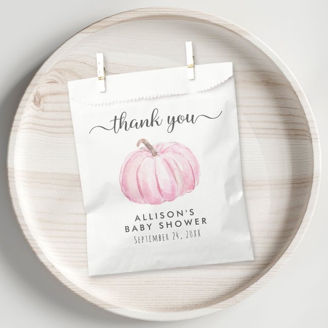 Baby Girl Duwer Pink Pumpkin Vielen Dank Geschenktütchen (Von Creator hochgeladen)