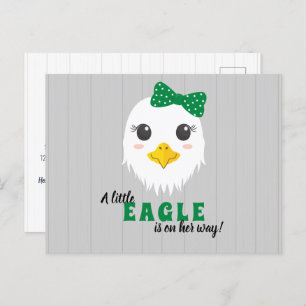 Baby Girl Eagle Green Baby Dusche Einladung
