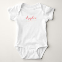 Baby Girl ein Stück weißer Bodysuit T - Shirts