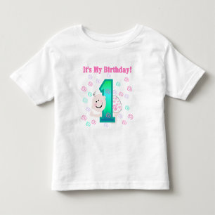 Baby Girl Es ist mein 1. Geburtstag Kleinkind T-shirt